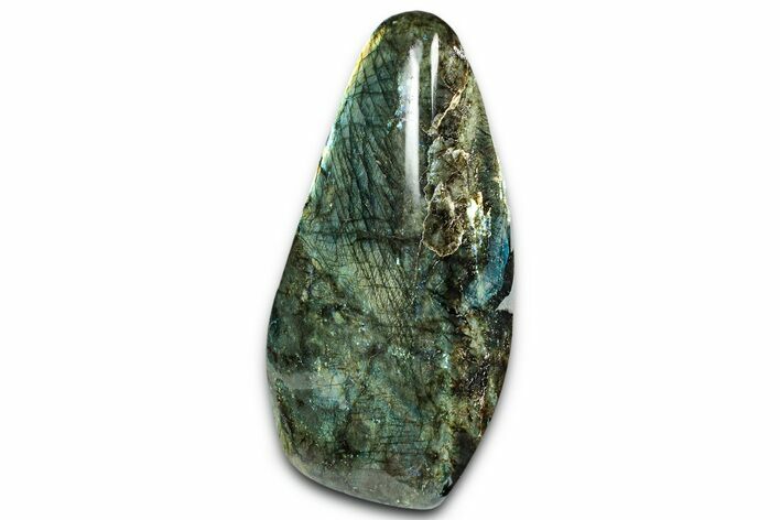 Flashy, Free-Standing Polished Labradorite - Madagascar #325154